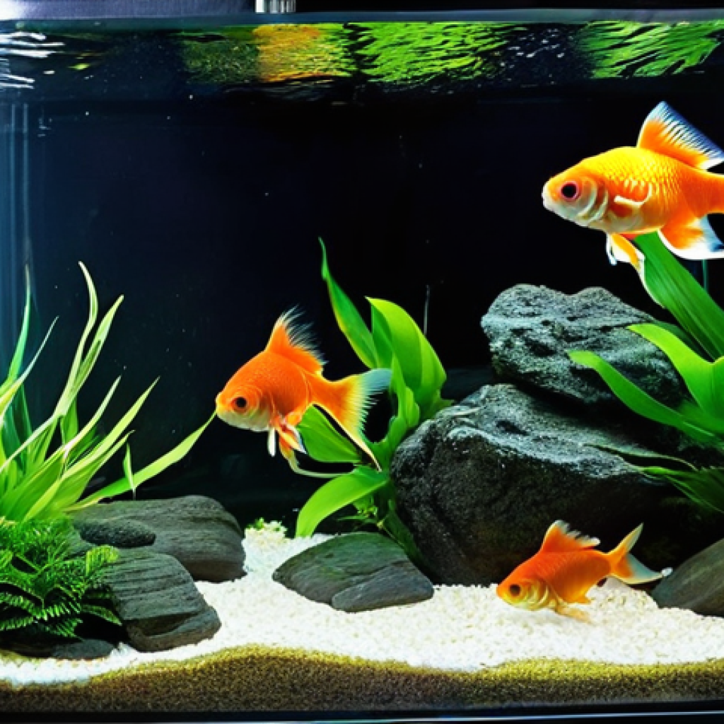 어종별 수명 - **Prompt 1: The Elder Goldfish's Sanctuary**
    "A majestic, well-fed Fancy Goldfish, such as a lar...