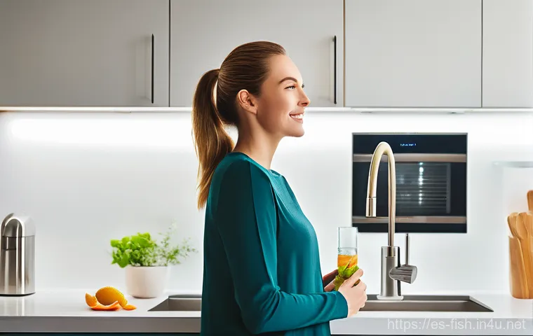 수질 문제 해결 가이드 - **Invisible Contaminants in a Glass of Water:**
    "A photorealistic close-up of a perfectly clear ...